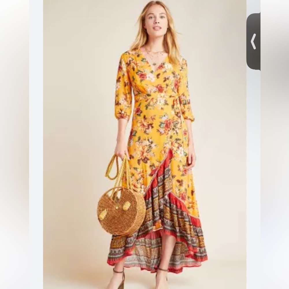Anthropologie Farm Rio Soigne Maxi Dress